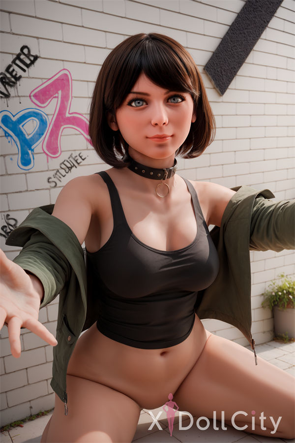 151cm (4ft11) Chubby Hybrid Adult Sex Doll, Silicone Head #AB17, Light Tan-2