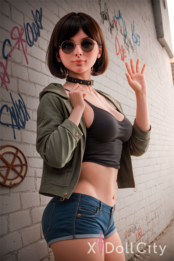 151cm (4ft11) Chubby Hybrid Adult Sex Doll, Silicone Head #AB17, Light Tan-2