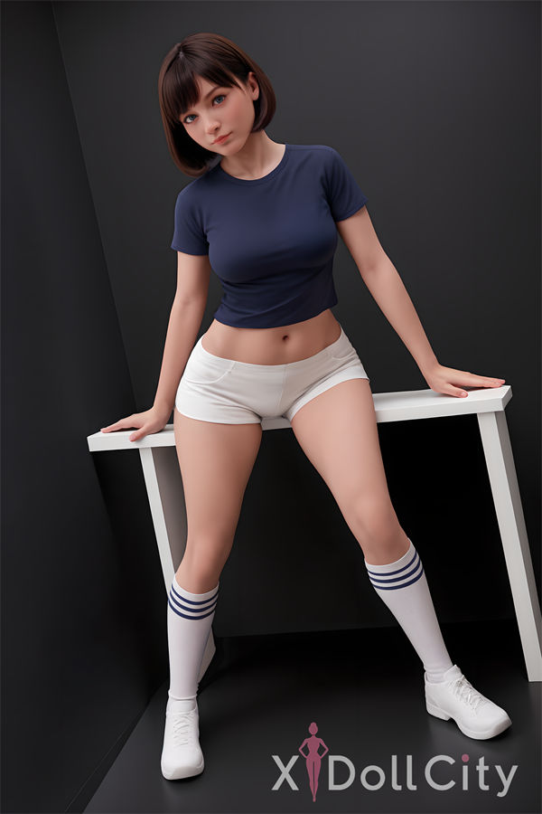 151cm (4ft11) Chubby Hybrid Adult Sex Doll, Silicone Head #AB17, Light Tan-3