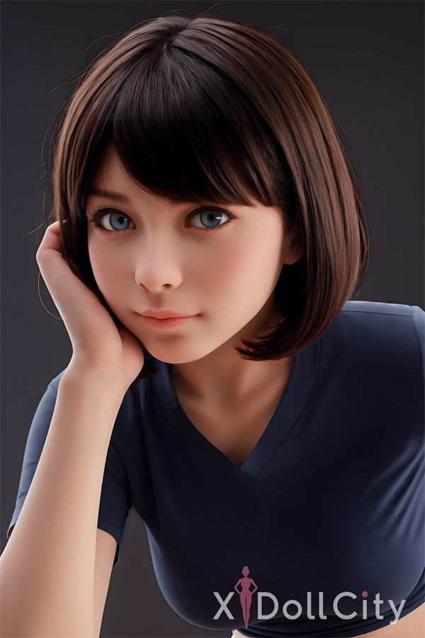 151cm (4ft11) Chubby Hybrid Adult Sex Doll, Silicone Head #AB17, Light Tan-3