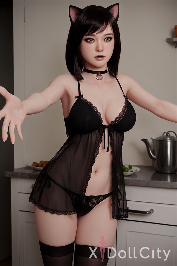 166cm (5ft5) Big Breasts Hybrid Adult Sex Doll, Silicone Head #AB11-2