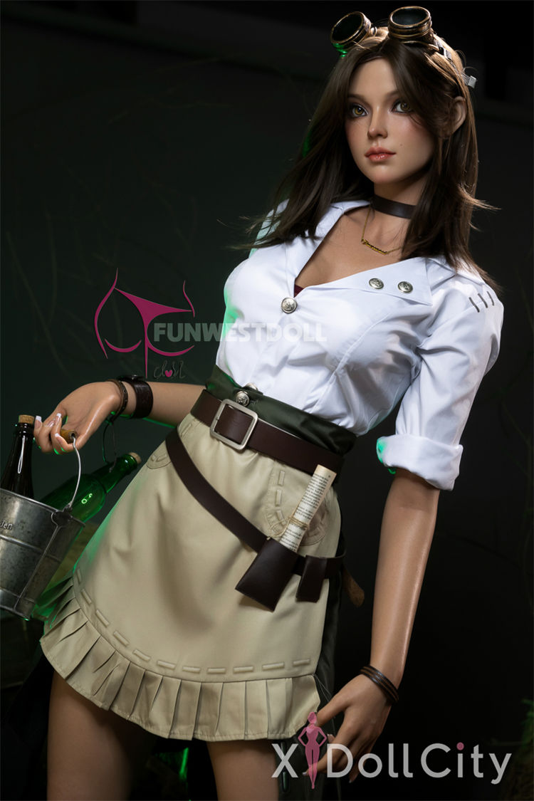 US Stock - 168cm (5ft6) D-Cup Real Skin Texture Silicone Adult Sex Doll Lexie, Head #026S