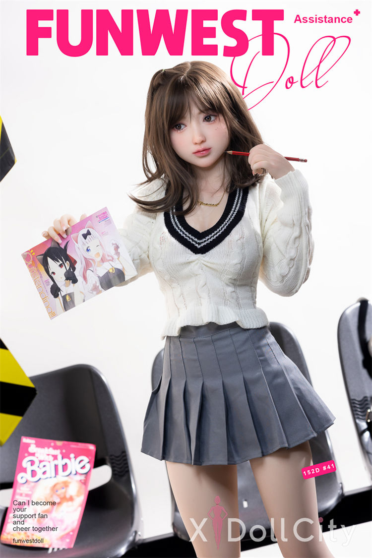 152cm (5ft) D-Cup TPE Adult Sex Doll Amy, Head #041, White