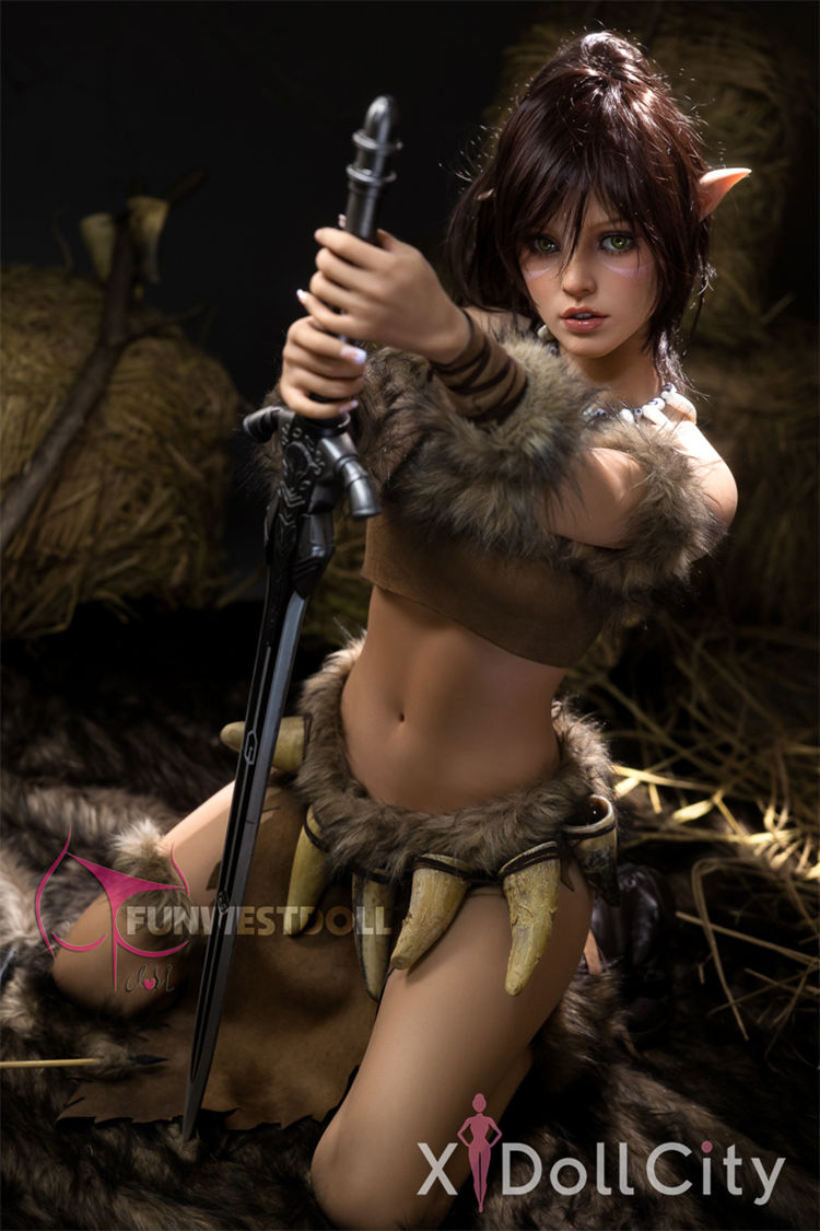 159cm (5ft2) A-Cup Elf Adult Sex Doll Kylie, Head #040