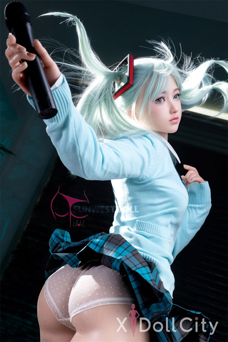 159cm (5ft2) A-Cup Silicone Adult Sex Doll Amy, Head #041S