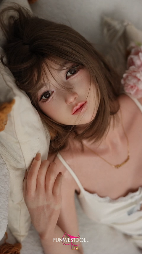 159cm (5ft2) A-Cup Silicone Adult Sex Doll Amy, Head #041S