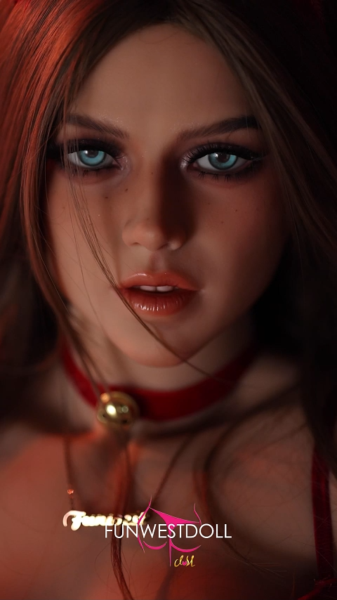 EU Stock - 159cm (5ft2) A-cup Christmas Love Doll Eudora,Head #029