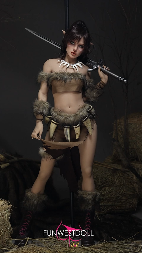 159cm (5ft2) A-Cup Elf Adult Sex Doll Kylie, Head #040