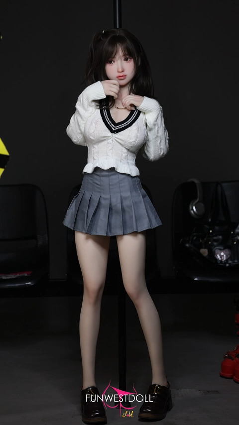 152cm (5ft) D-Cup TPE Adult Sex Doll Amy, Head #041, White