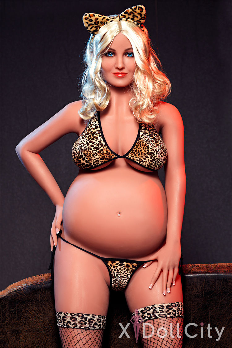 158cm (5ft2) Pregnant TPE Sex Doll, Head #A21