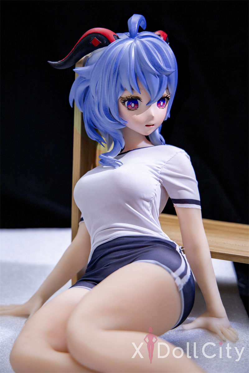 Genshin Impact Ganyu Mini Adult Sex Doll Cosplay Version (PVC Head)