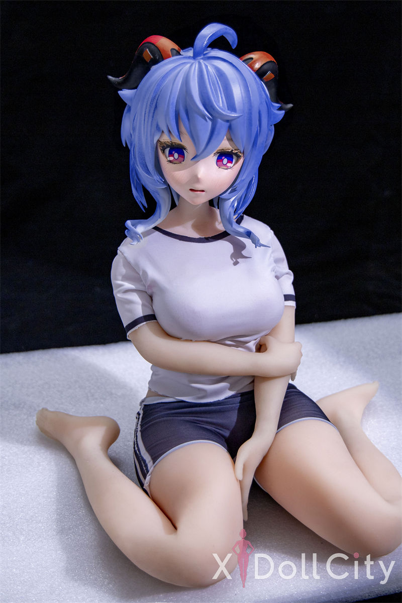 Genshin Impact Ganyu Mini Adult Sex Doll Cosplay Version (PVC Head)