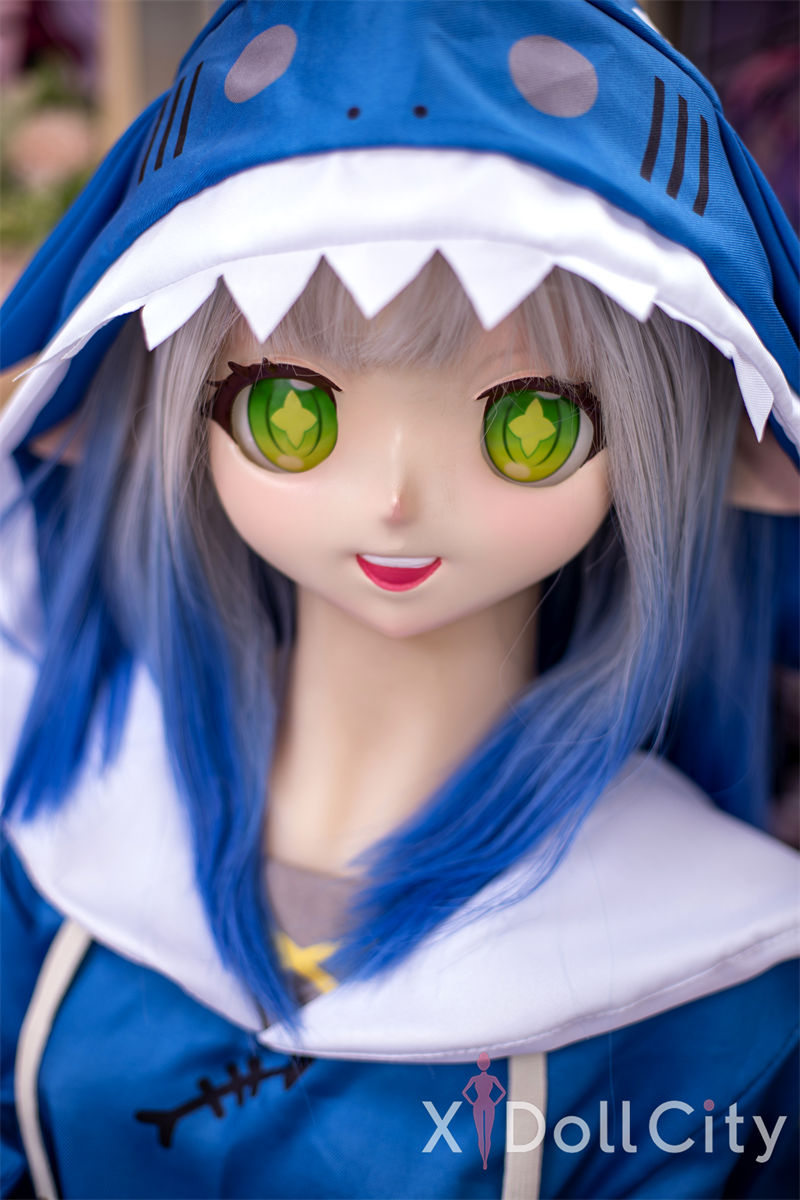 Cute Genshin Nahida Anime Adult Sex Doll Green Eyes Silver Hair