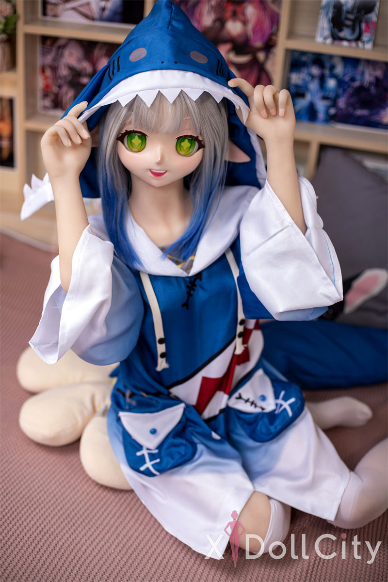 Cute Genshin Nahida Anime Adult Sex Doll Green Eyes Silver Hair