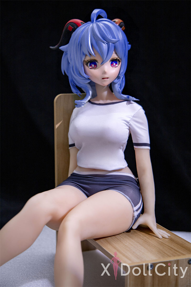 Genshin Impact Ganyu Mini Adult Sex Doll Cosplay Version (PVC Head)