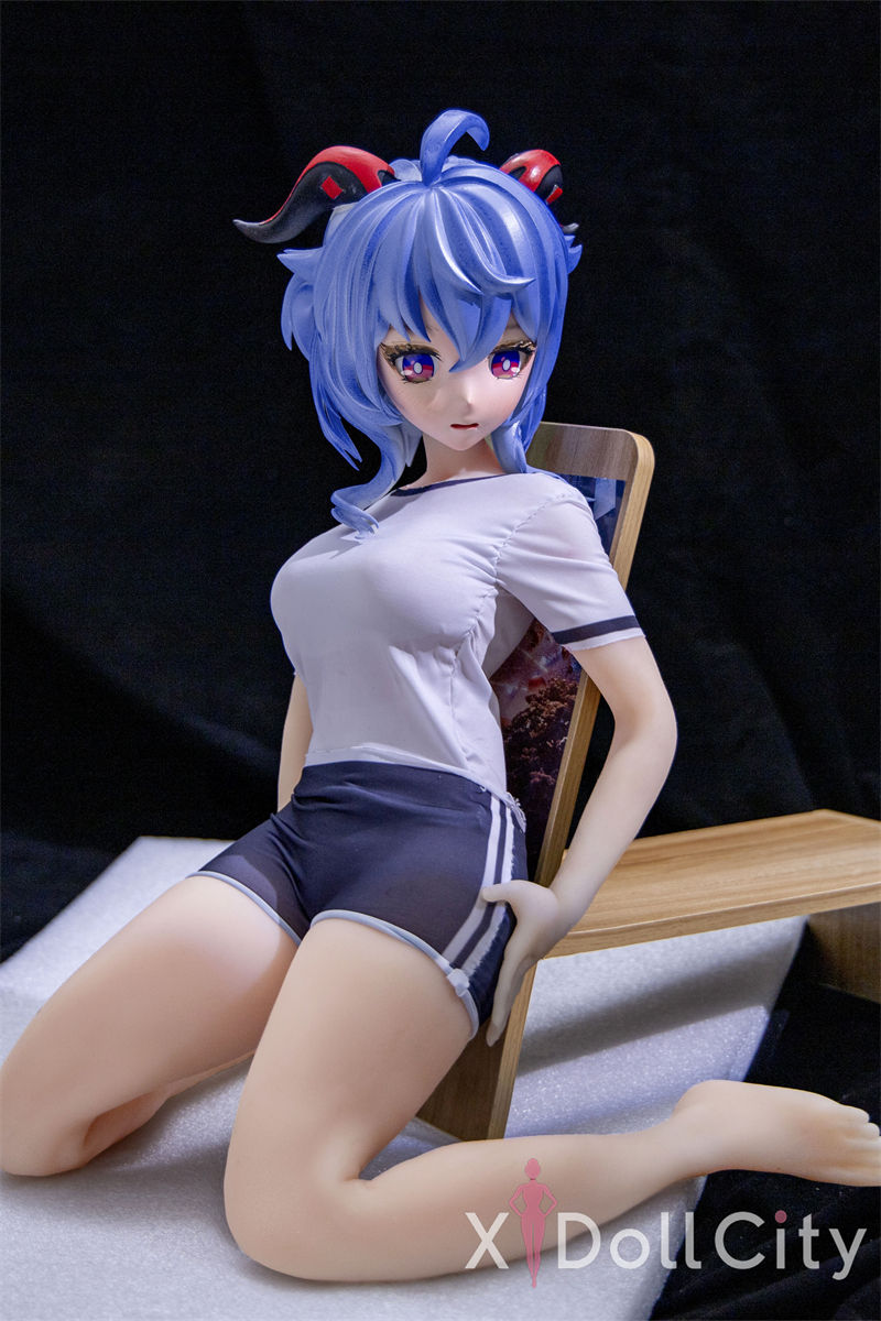 Genshin Impact Ganyu Mini Adult Sex Doll Cosplay Version (PVC Head)