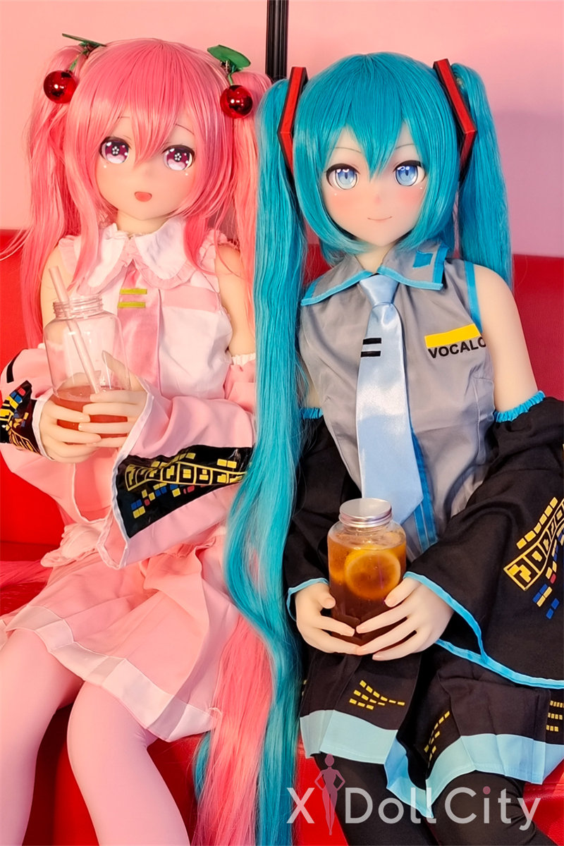 145cm B-Cup Silicone Head+TPE Body Sex Doll,Head #74 + Head #75