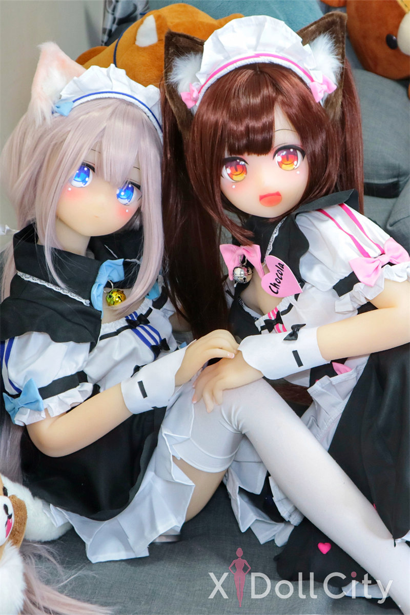 AA-Cup Plump TPE Sex Doll,Head #58 + AA-Cup Slim TPE Sex Doll,Head #59