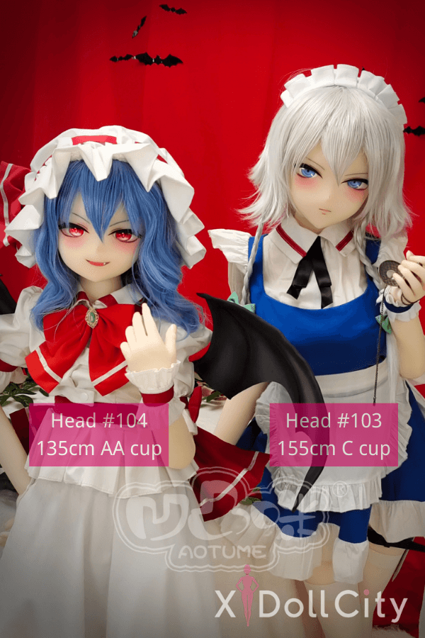 C-Cup TPE Sex Doll,Head #103 + AA-Cup TPE Sex Doll,Head #104