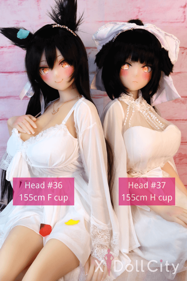 155cm F-Cup TPE Sex Doll,Head #36 + 155cm H-Cup TPE Sex Doll,Head #37