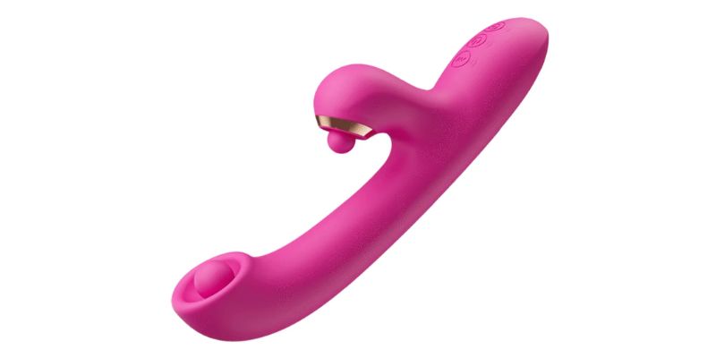 Curved G-spot vibrator showing how to masturbate for women with internal pleasure focus