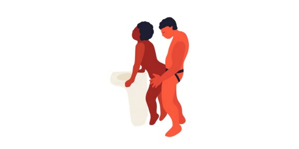 Restroom Attendant sex position, one of the wildest sex positions for spontaneous and thrilling intimacy