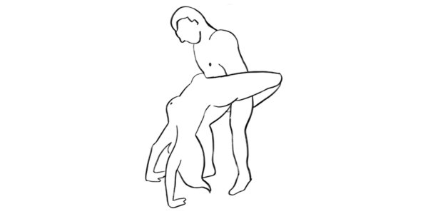 St. Valentine&rsquo;s Day sex position, a sex on standing position for romantic and intimate pleasure