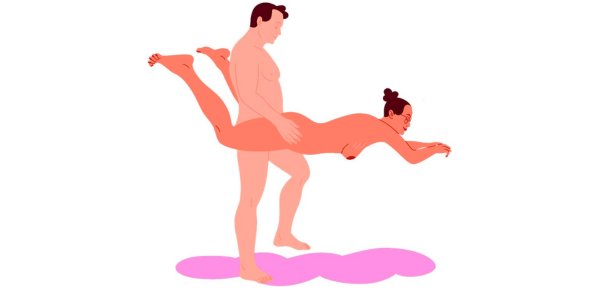 Wheelbarrow Variation, a superman sex position for intense and thrilling intimacy