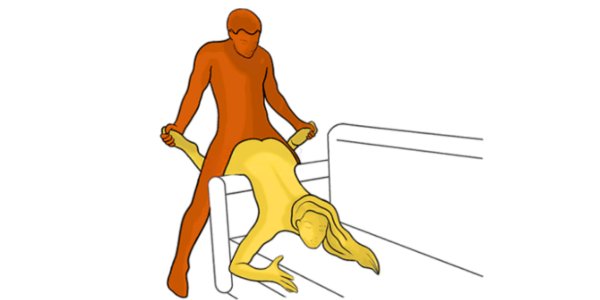 Cobra position on sofa, part of the list of prone bone sex position variations