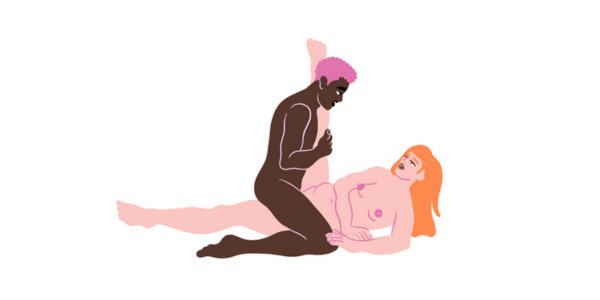 Variations of the praying mantis position with legs crossed, enhancing deep penetration, along with the downward dog sex position