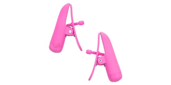 Nipple vibrators enhancing stimulation, making the experience more enjoyable