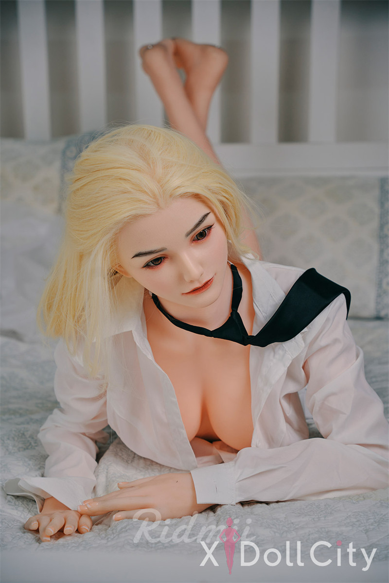 165cm Blonde Office Lady Love Doll – Silicone Head & TPE