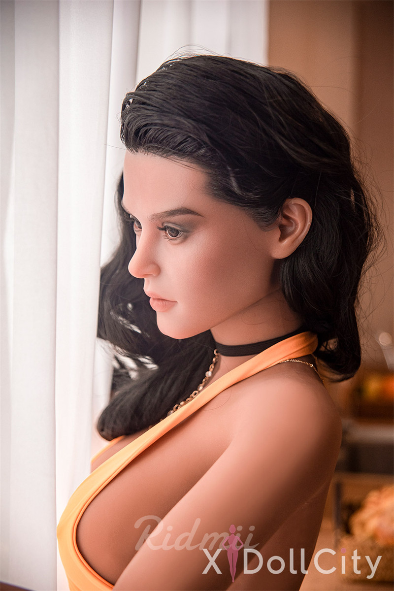 163cm Silicone Head TPE Body Ridmii Doll – Orange Dress