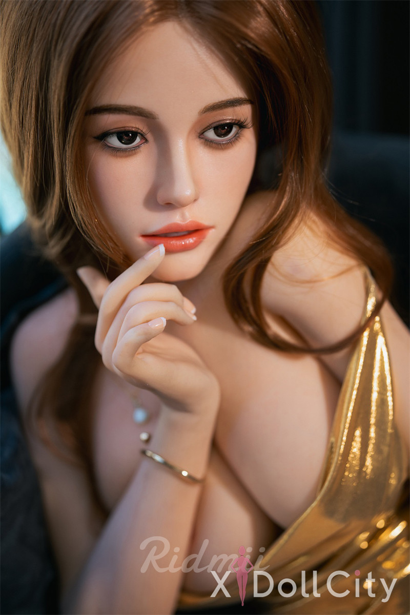 164cm Silicone Head TPE Body Golden Dress Doll