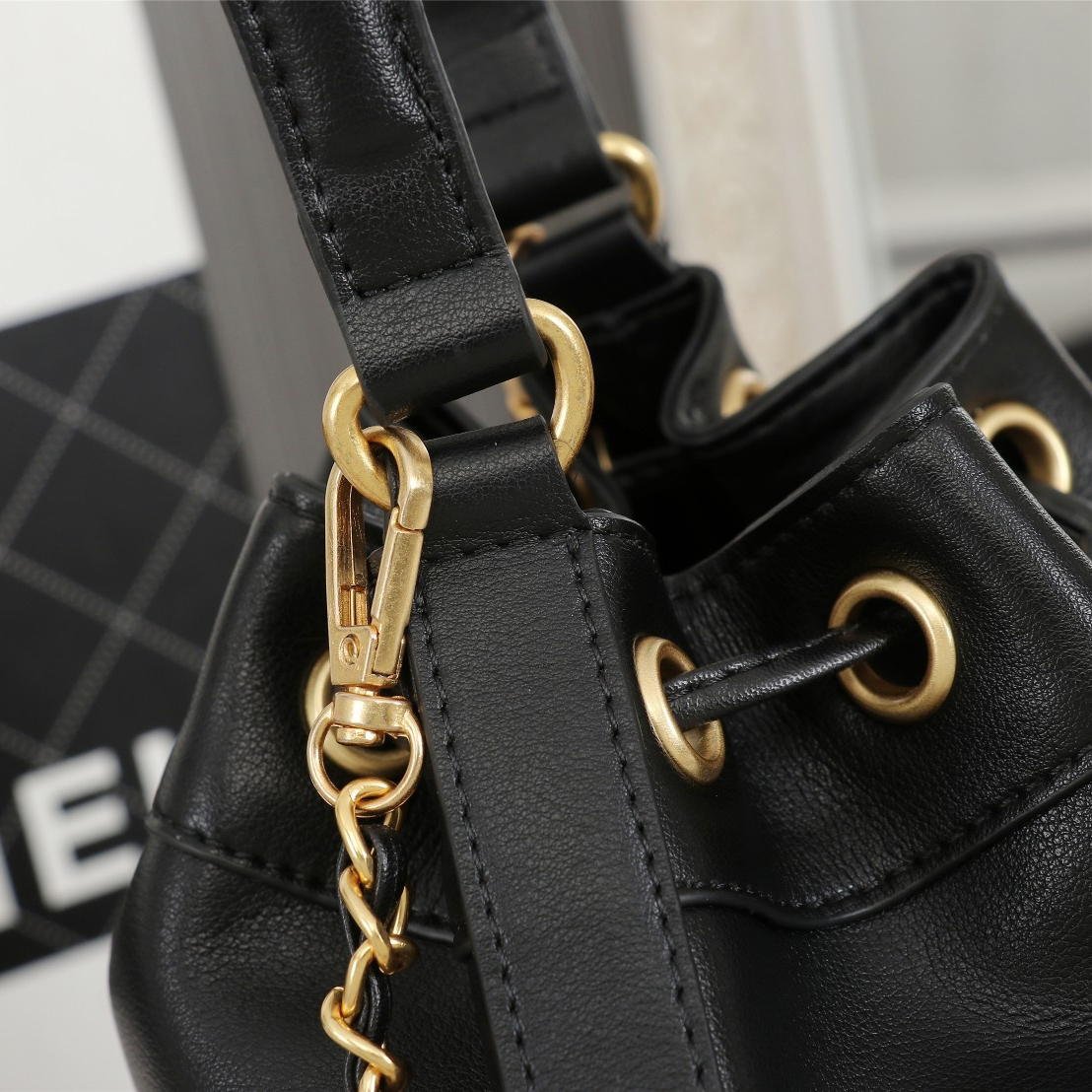 Chanel bucket crossbody bag