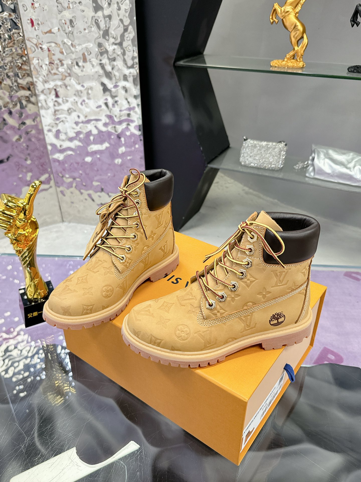 LV x Timberland  Monogram Short boots