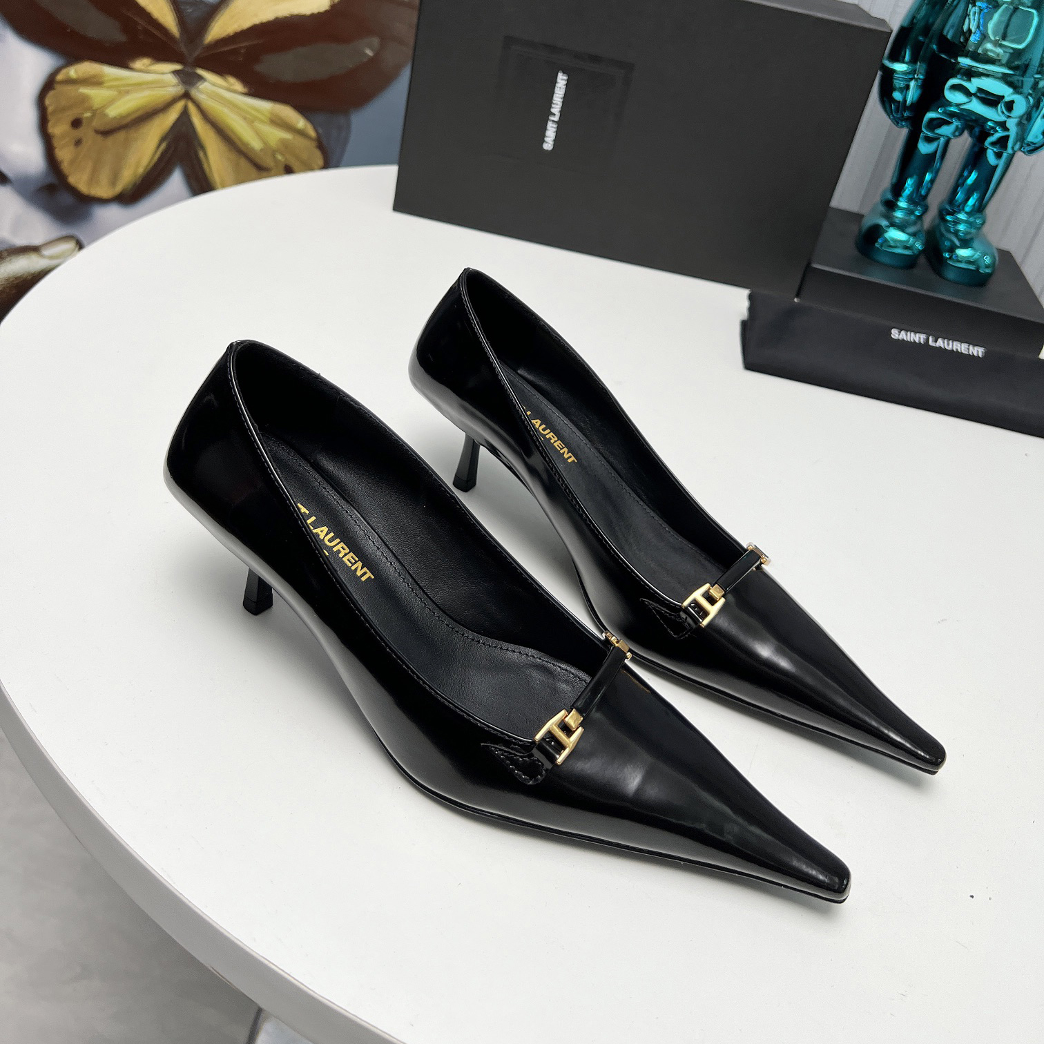 YSL Saint Laurent 24ss sandal genuine leather