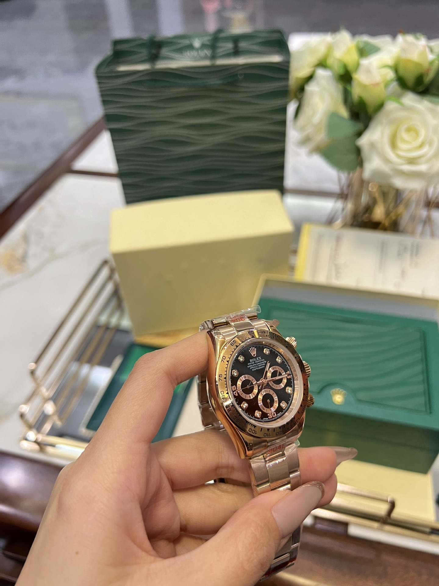 Replica Rolex Everose Gold Cosmograph Daytona 40 Watch