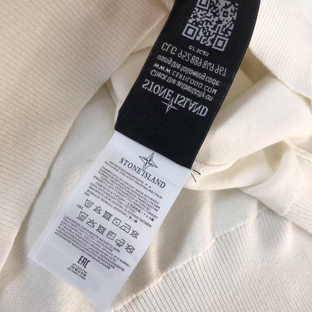 Stone island men's casual knit hoodie