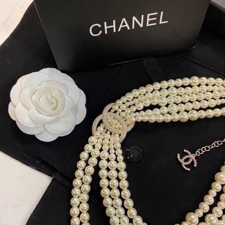 Chanel multi-layered pearl necklace