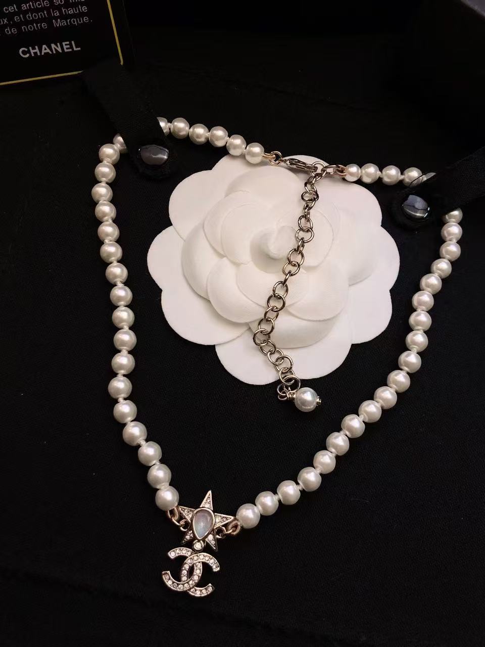 Chanel Classic Pearl Pendant Necklace