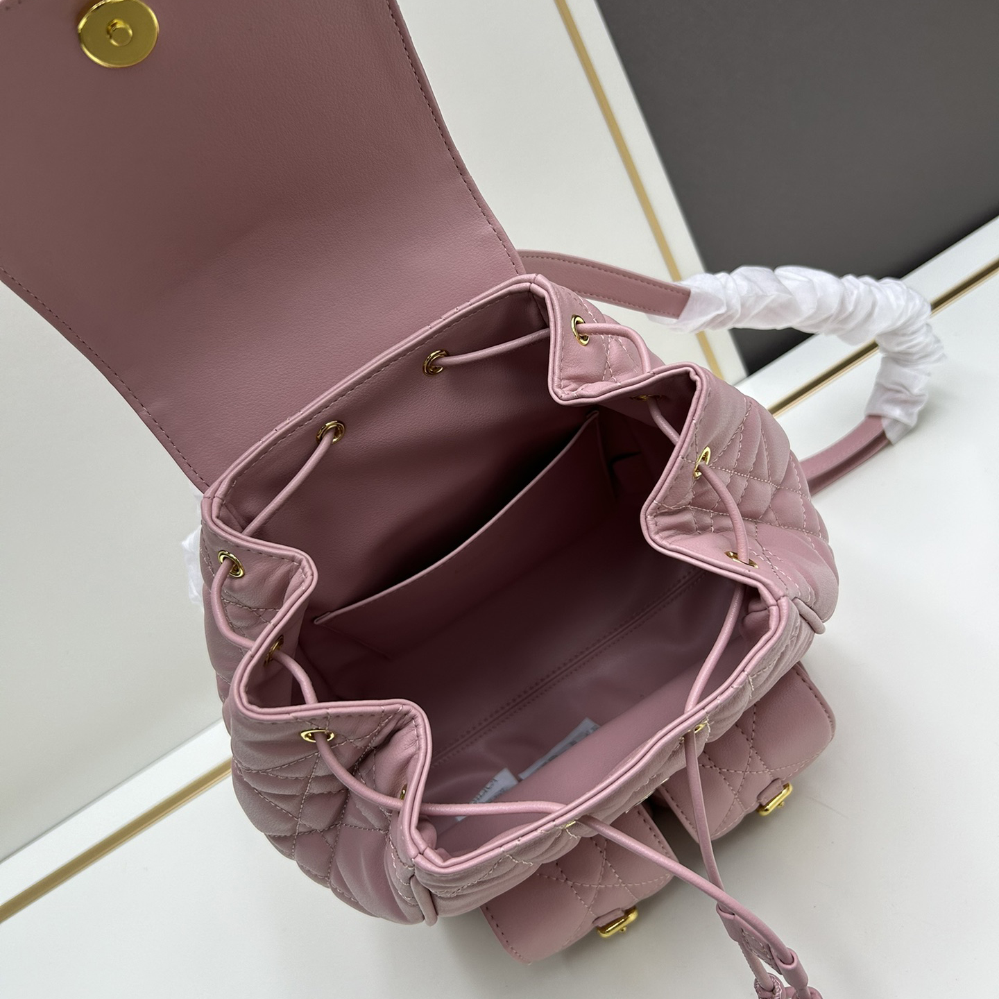 Dior caro shoulder backpack