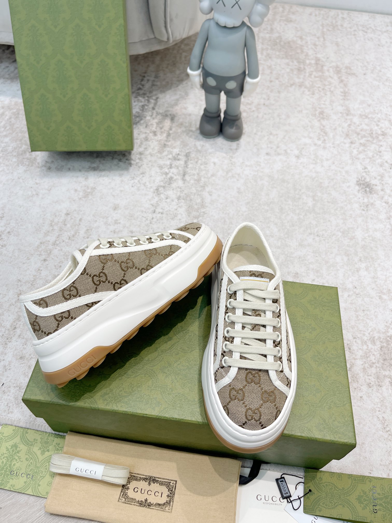 Gucci GG Printed Platform Sneakers for Women