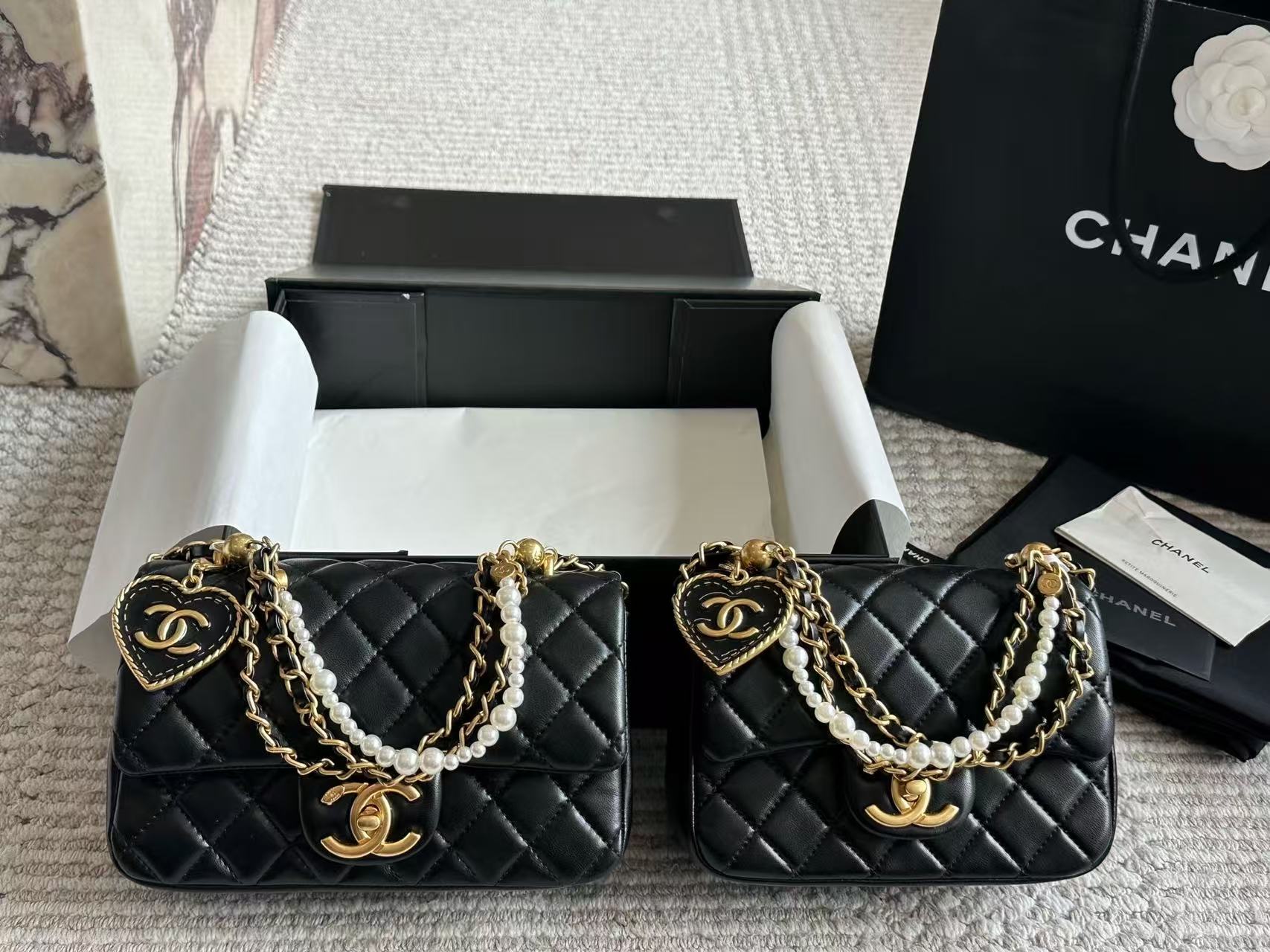 Chanel 24p pearl bag