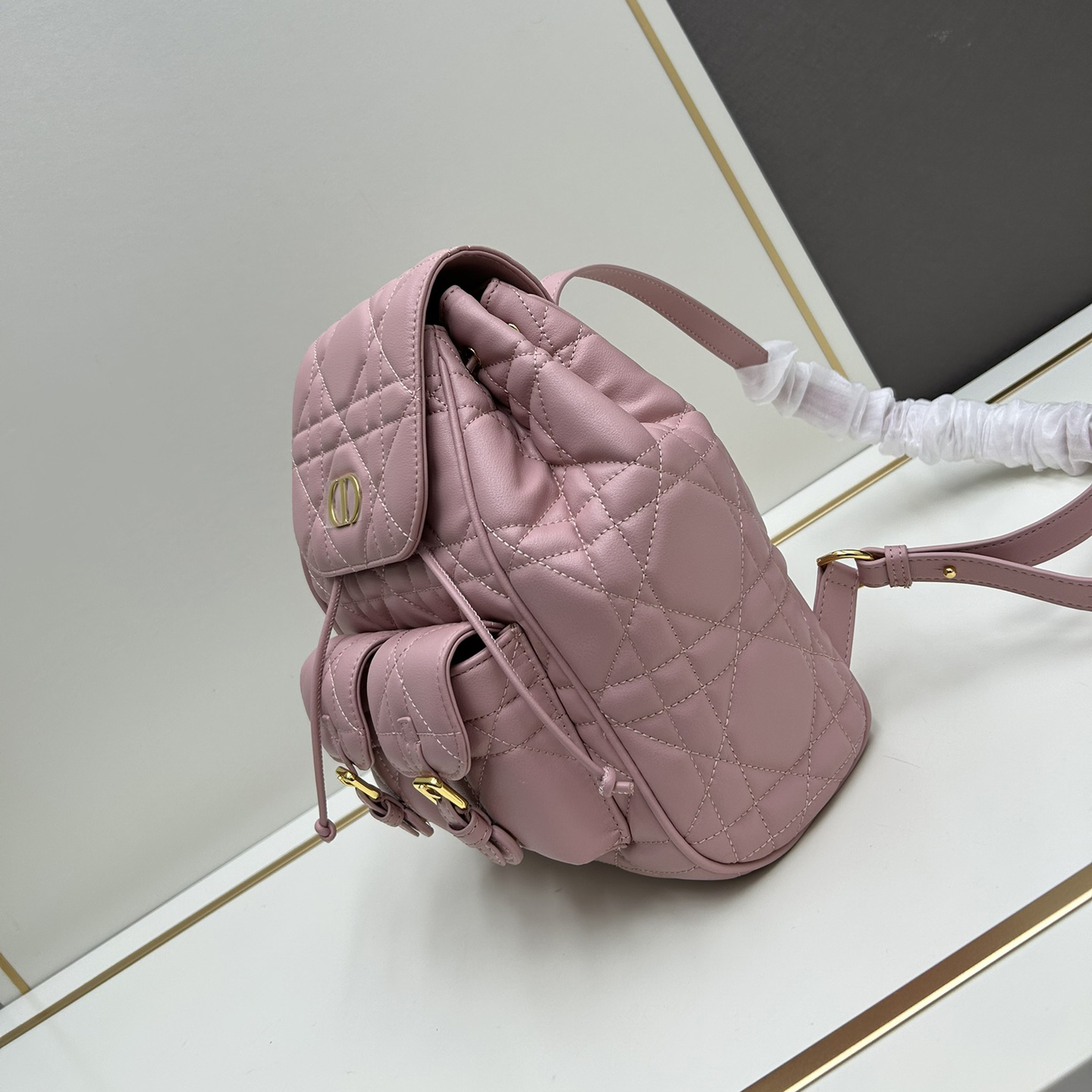 Dior caro shoulder backpack