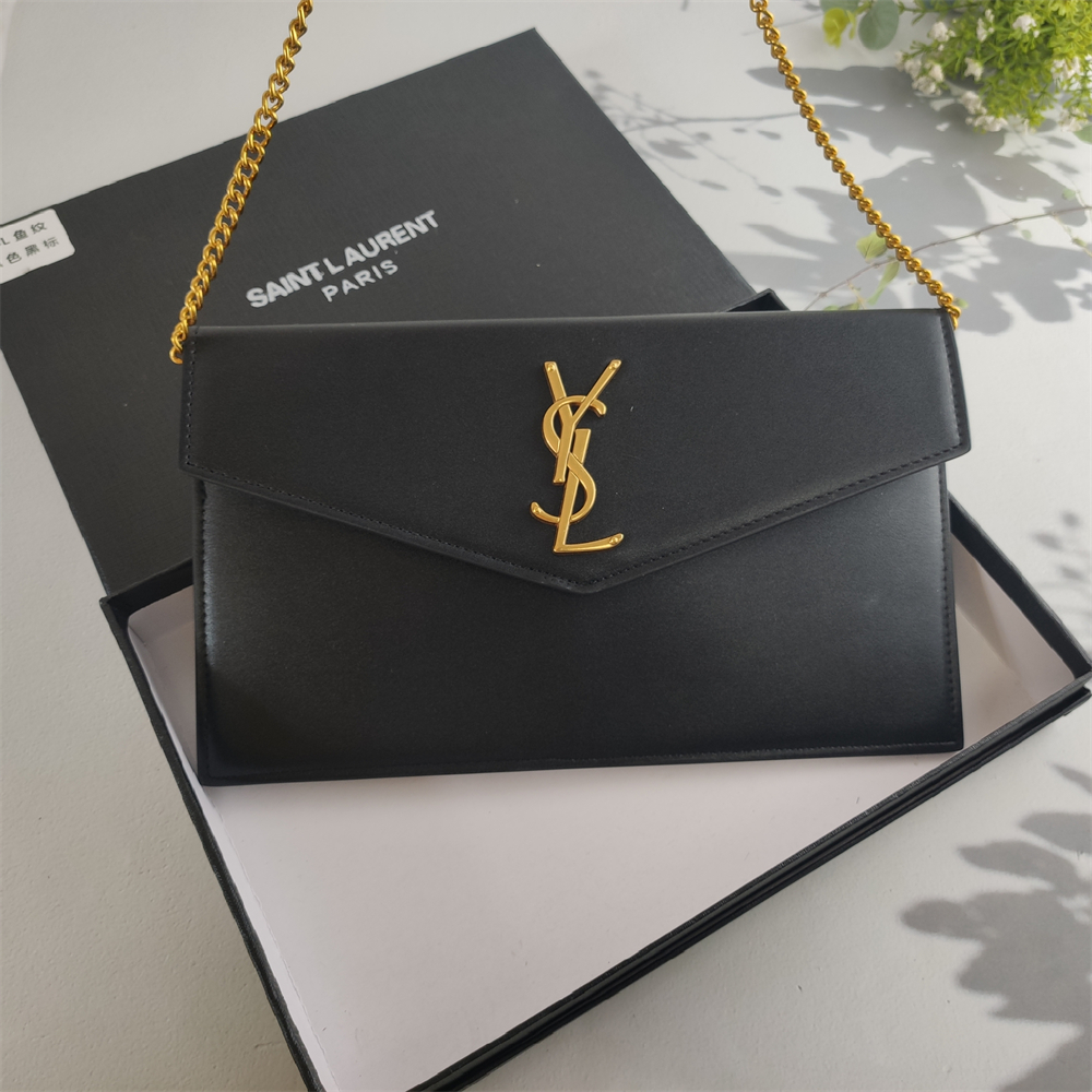 Replica YSL Grain de Poudre Uptown Chain Wallet