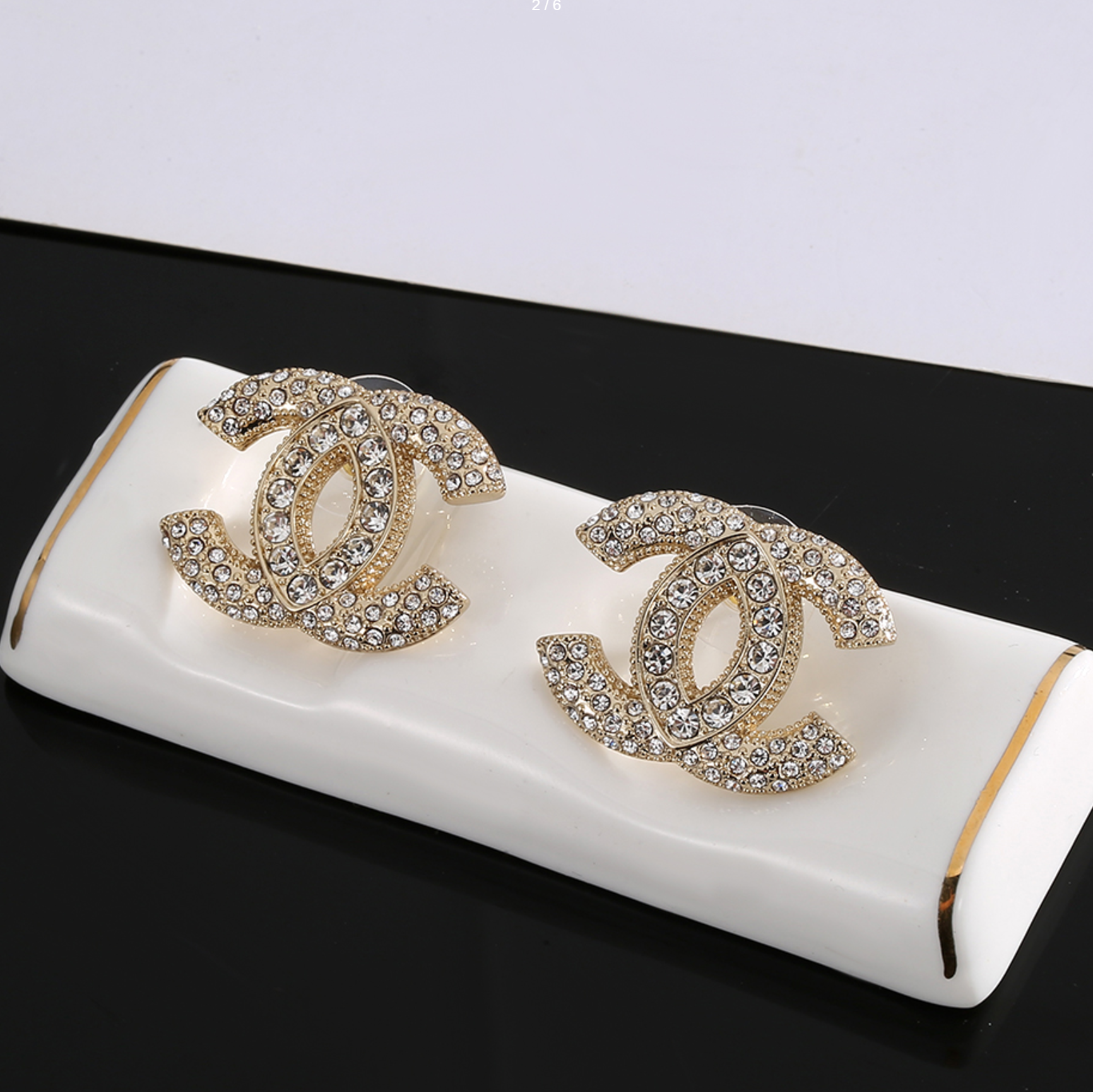 Chanel Rhinestone earrings