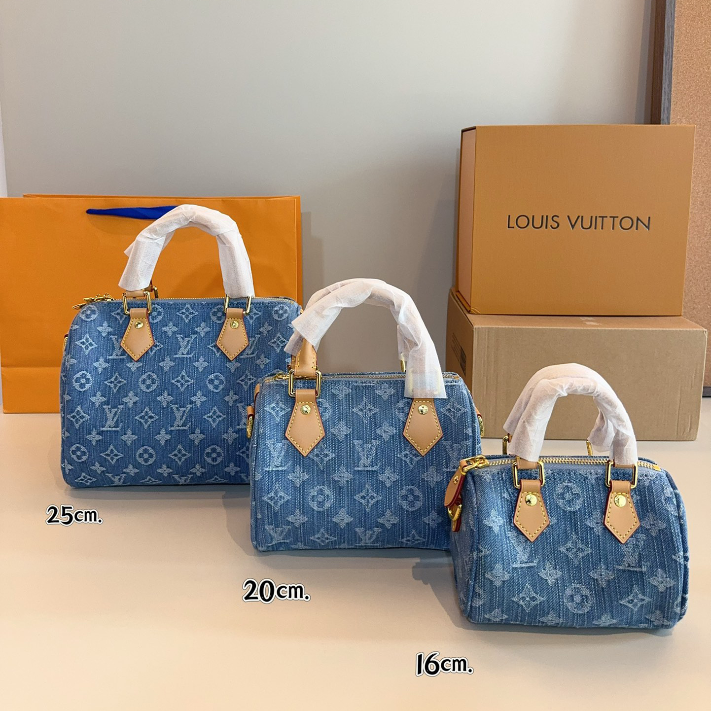 LV keepall Denim Denim Pillow
