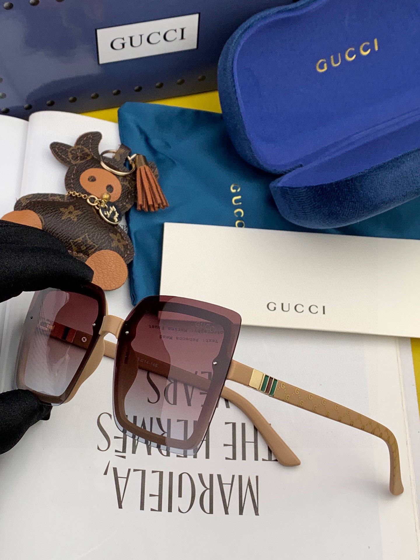 Gucci classic square frame glasses