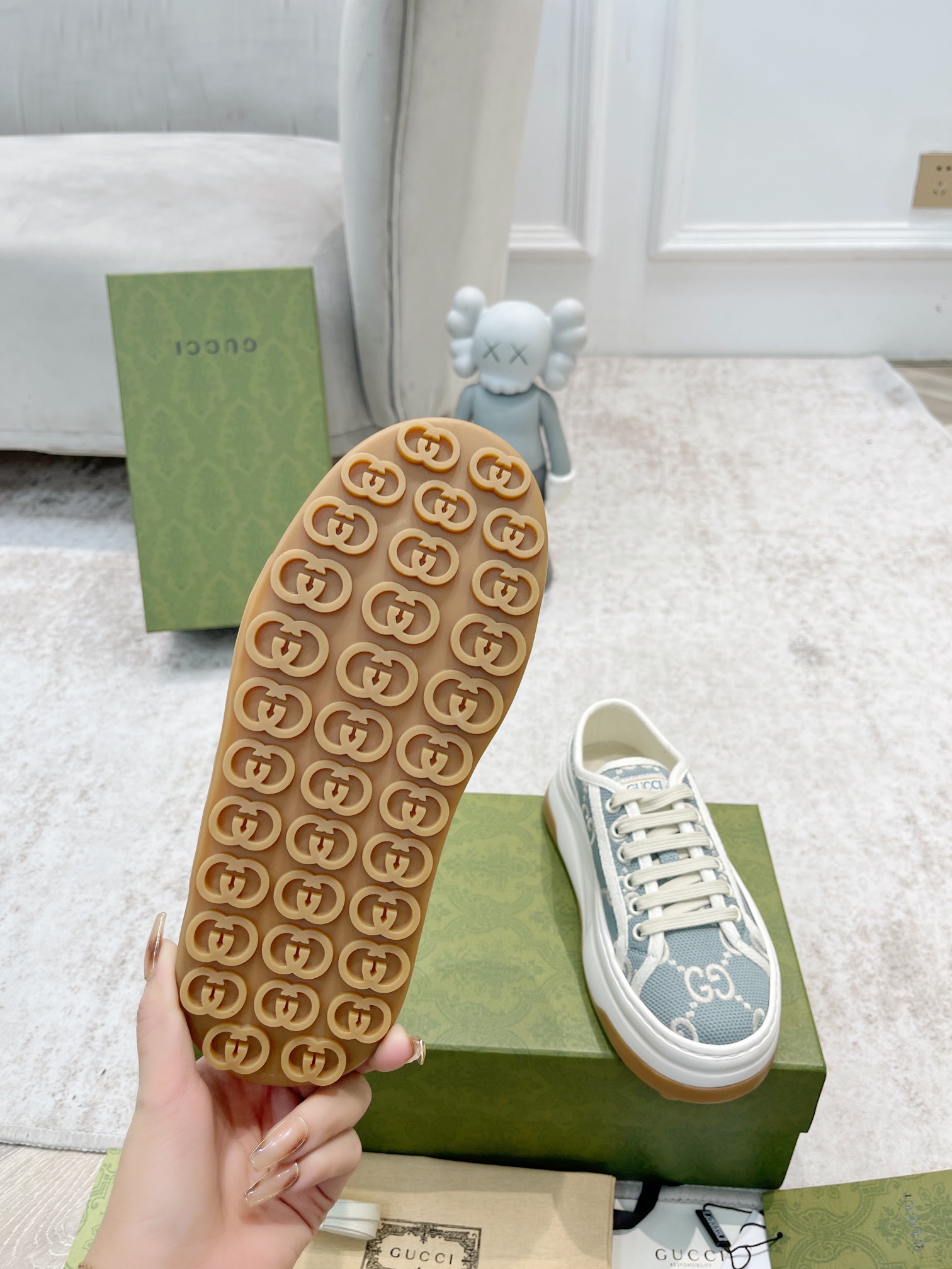 Gucci GG Printed Platform Sneakers for Women